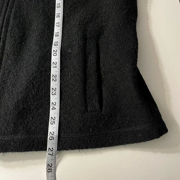 Bernardo Essential 100% Wool Knit  Full Zip Black Cardigan Sweater Jacket Sz M - Picture 10 of 10